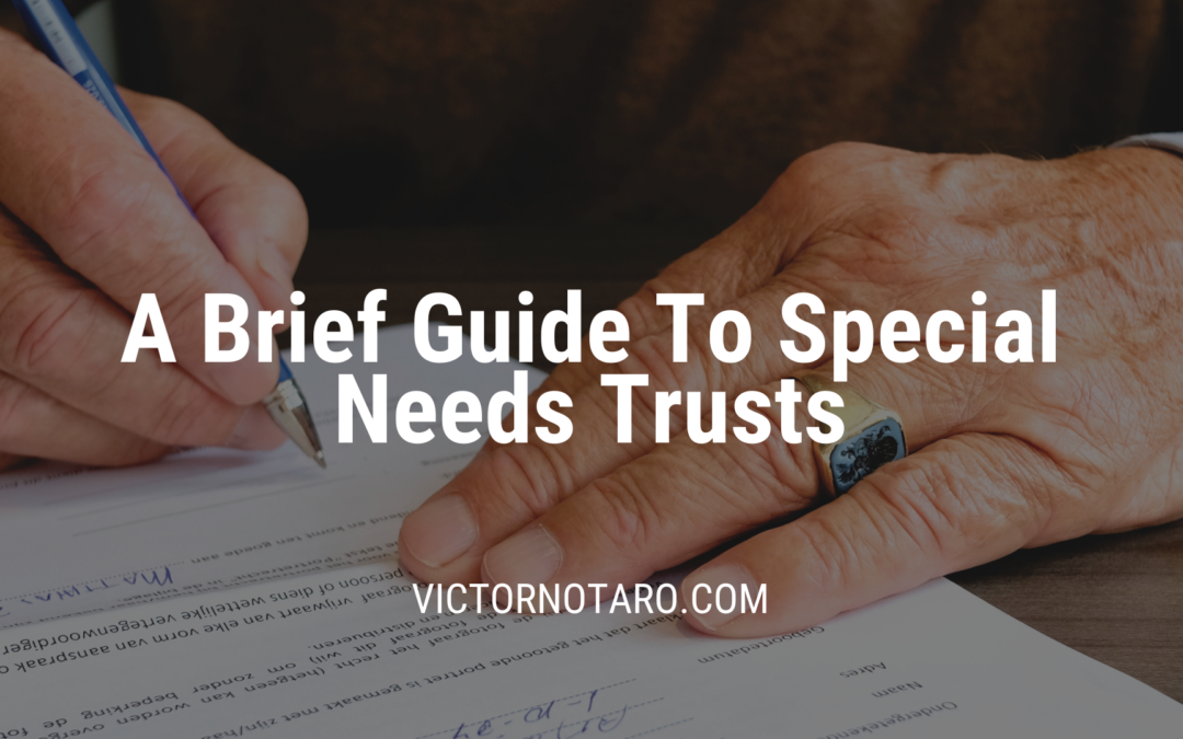 Victor Notaro A Brief Guide To Special Needs Trusts